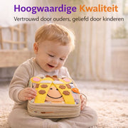 Montessori Activiteitenboekje Giraffe - Sensorisch Speelgoed - Extra Dik - Busy Board - Educatief Speelgoed - Montessori - Speelgoed - Inclusief Tas - Leeftijd 2 tot 7 Jaar
