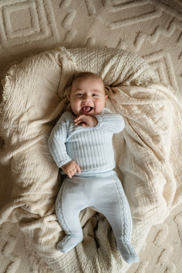 3 delig baby setje blauw herfst/winter