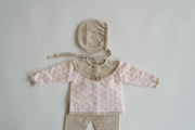 3 delig baby pakje roze/taupe